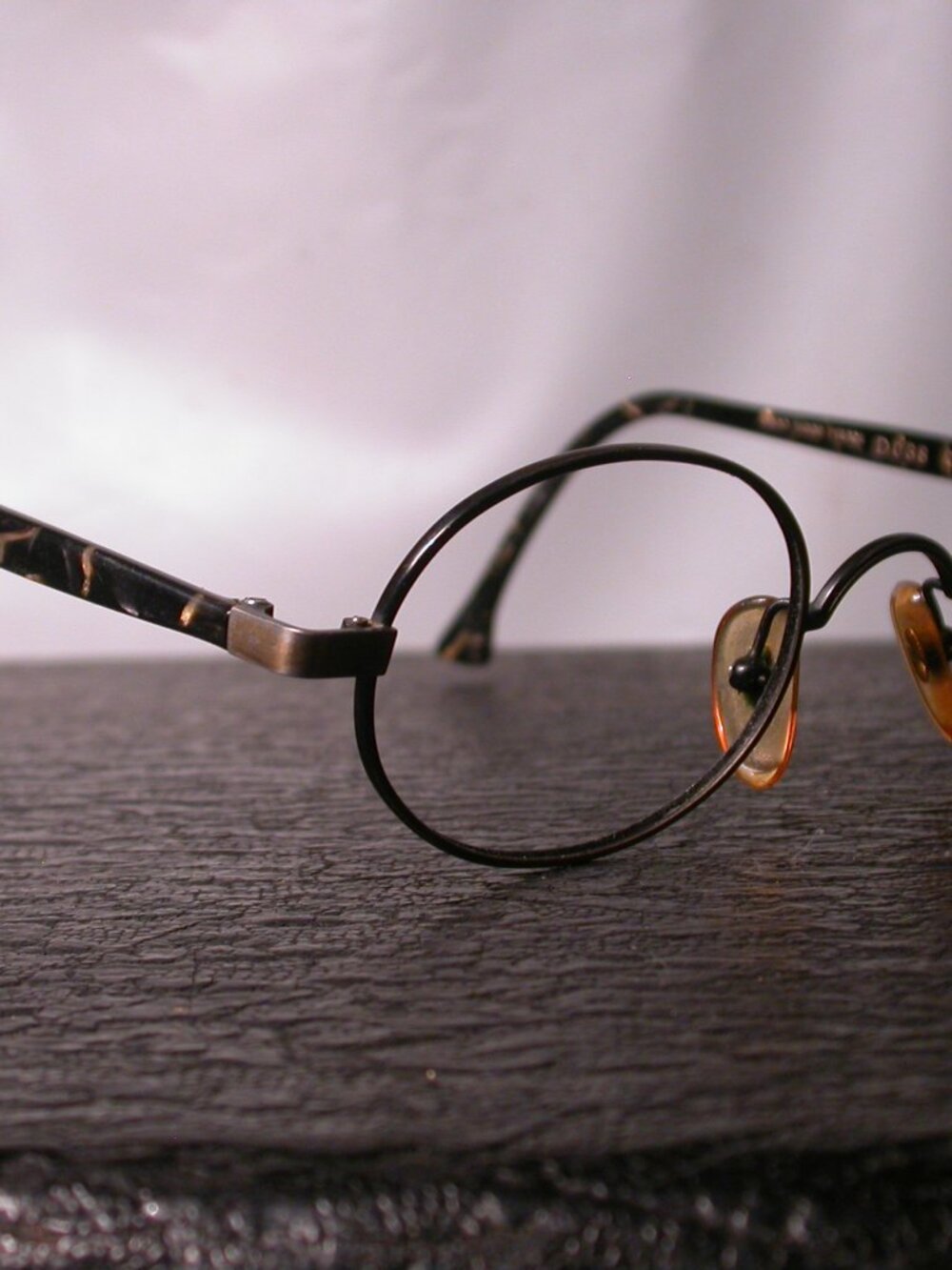Vintage Donna Karan Bronze Oval Eyeglasses Made in France